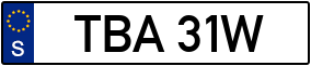 Trailer License Plate